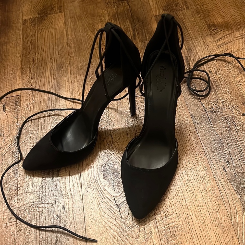 Charlotte Russe lace up heels size 9